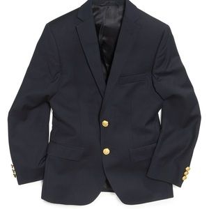 Boys Ralph Lauren Suit Jacket Sz 10R Navy